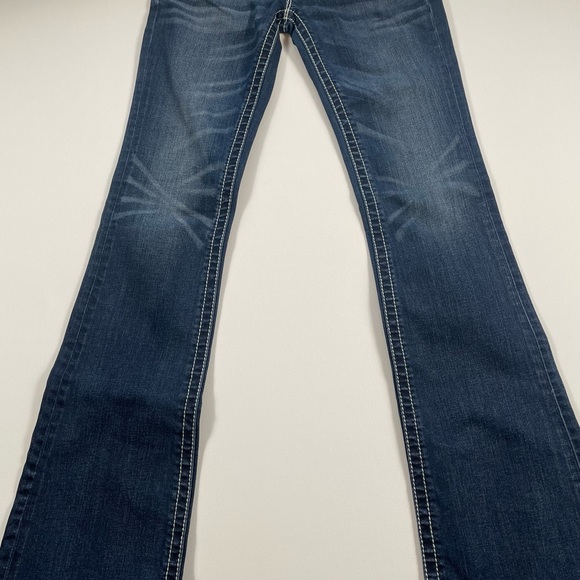 Miss Me Bootcut Jeans JP5534B Embroidered Fleur-de-Lis Wings  Sz 26 - Picture 6 of 14